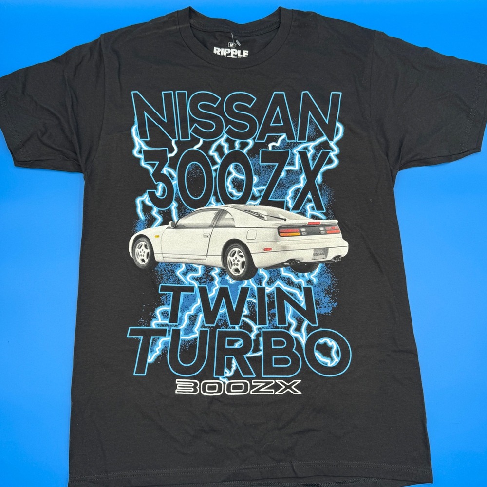 Y2K Ripple Junction Nissan 300ZX Twin Turbo Black T Shirt Mens Size Medium